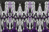 Motif <span data-wg-notranslate>Asteroik Purple</span> placé, adaptable aux dimensions exactes de votre prothèse tibiale, prothèse fémorale, prothèse bras et manchon, ou votre orthèse, corset, corset siège, cruro-pédieuse, releveur, prepreg.